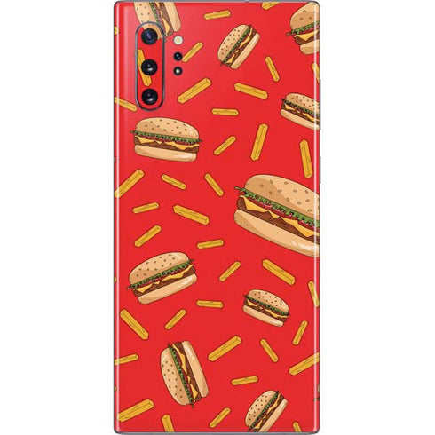 Burgers and Fries Galaxy Note 10 Plus Skin