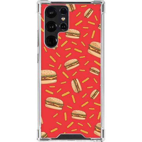 Burgers and Fries Galaxy S23 Ultra Clear Case