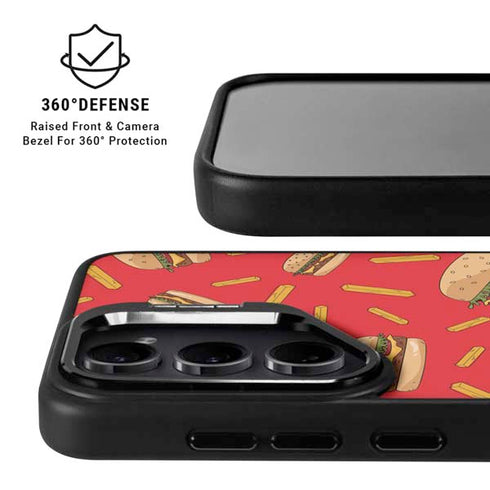Burgers and Fries Galaxy S25 Kickstand Case