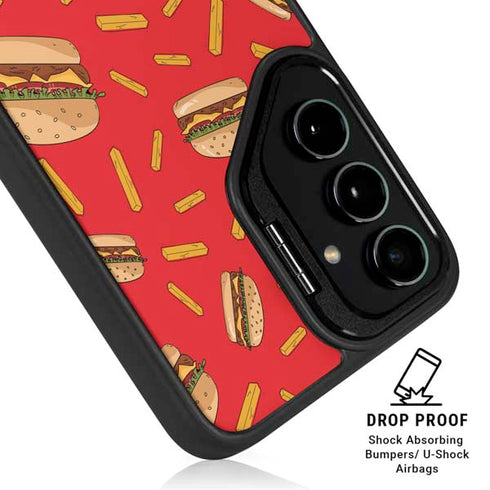 Burgers and Fries Galaxy S25 Kickstand Case