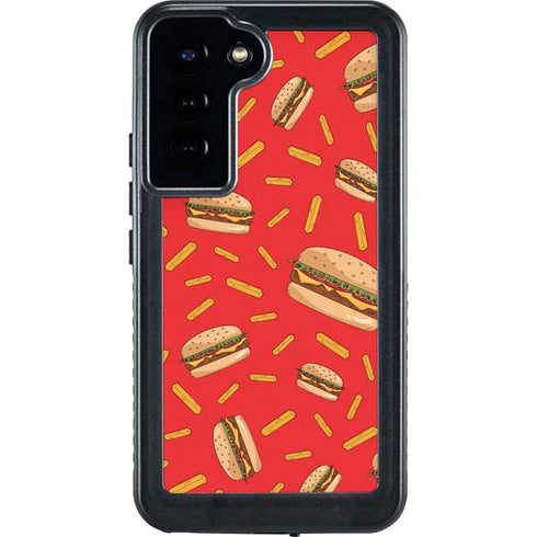 Burgers and Fries Galaxy S24 Plus Waterproof Case