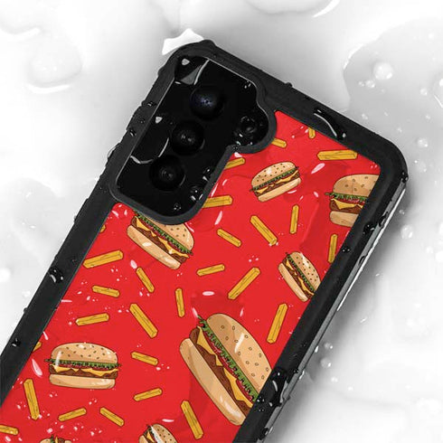 Burgers and Fries Galaxy S24 Plus Waterproof Case