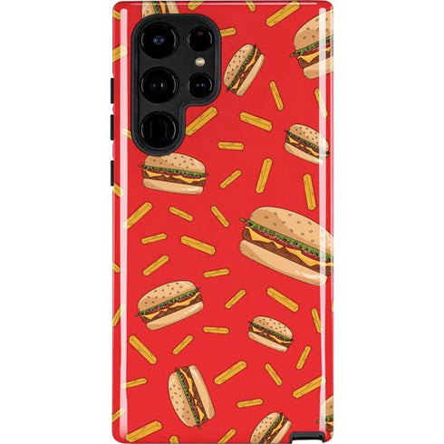 Burgers and Fries Galaxy Cases