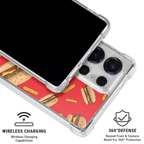 Burgers and Fries Galaxy S26 Ultra Clear Case