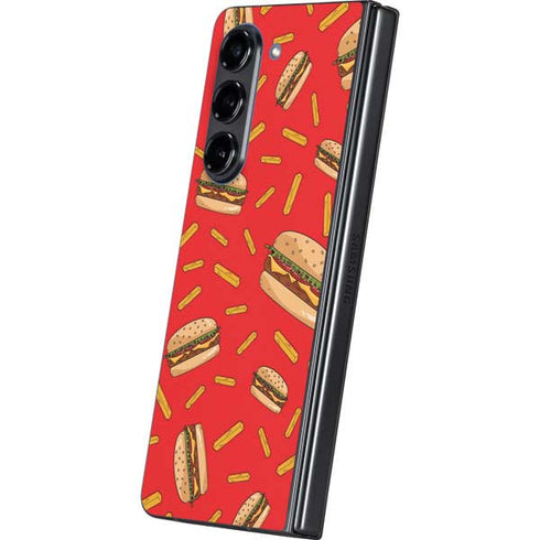 Burgers and Fries Galaxy Z Fold5 5G Skin