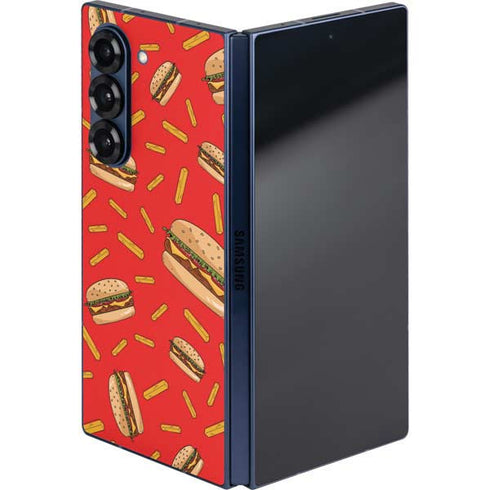 Burgers and Fries Galaxy Z Fold6 Skin