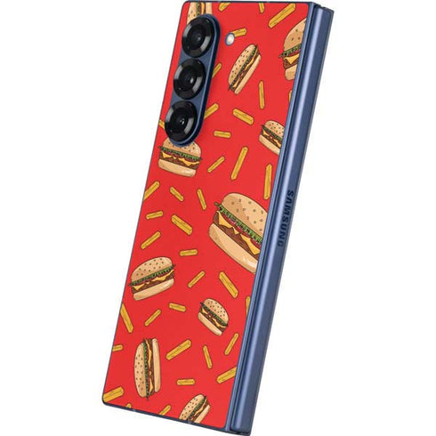 Burgers and Fries Galaxy Z Fold6 Skin