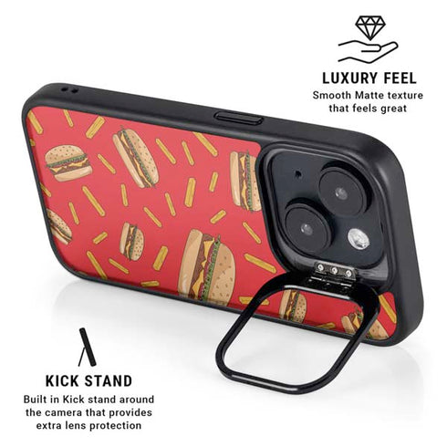 Burgers and Fries iPhone 13 Kickstand Case