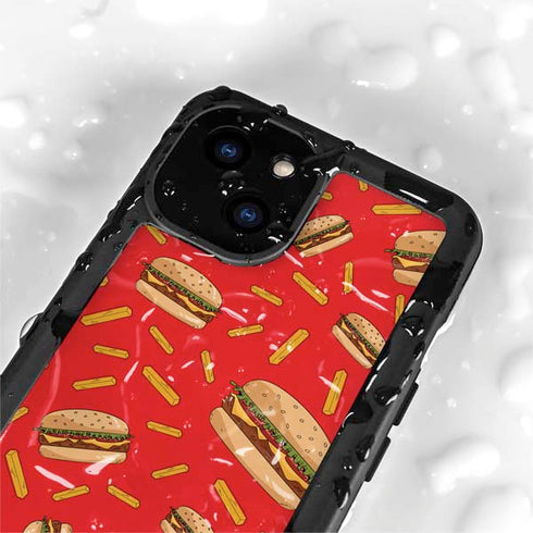 Burgers and Fries iPhone 15 Plus Waterproof Case