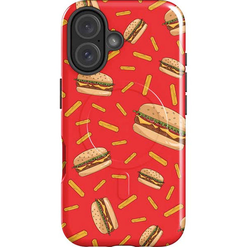 Burgers and Fries iPhone 16 Magsafe Impact Case