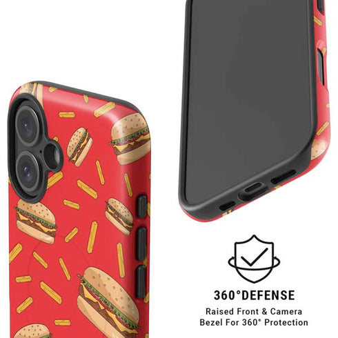 Burgers and Fries iPhone 16 Magsafe Impact Case