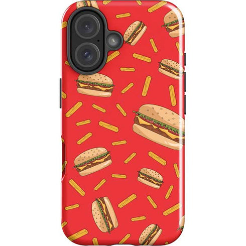 Burgers and Fries iPhone 16 Plus Impact Case