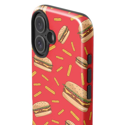 Burgers and Fries iPhone 16 Plus Impact Case