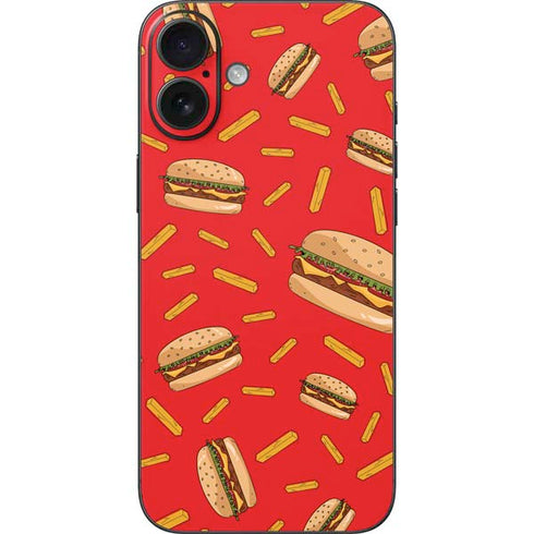 Burgers and Fries iPhone 16 Plus Skin