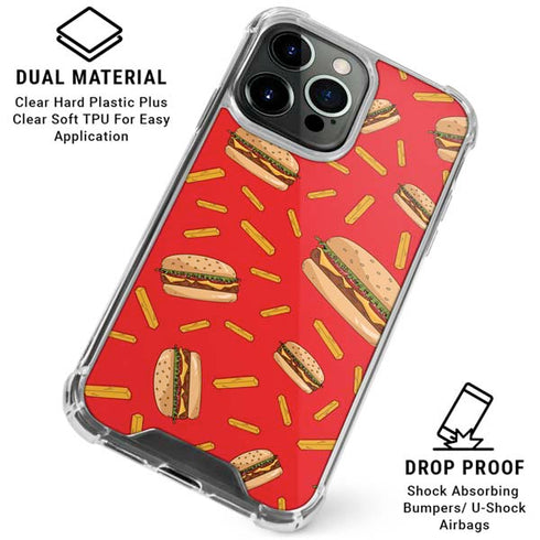 Burgers and Fries iPhone 16 Pro Clear Case