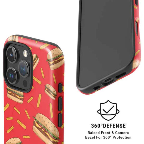 Burgers and Fries iPhone 16 Pro Magsafe Impact Case