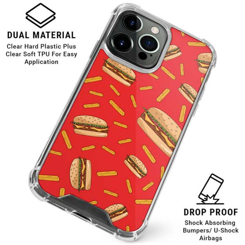 Burgers and Fries iPhone 16 Pro Max Clear Case
