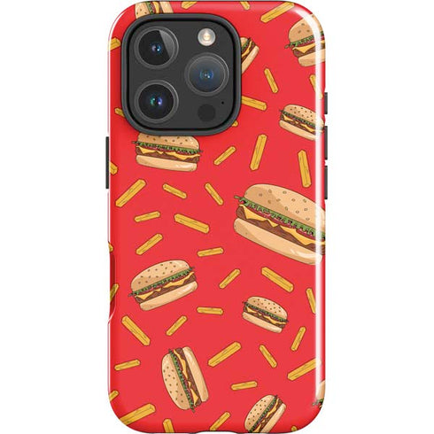 Burgers and Fries iPhone 16 Pro Max Impact Case
