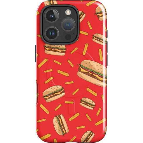 Burgers and Fries iPhone 16 Pro Max Magsafe Impact Case