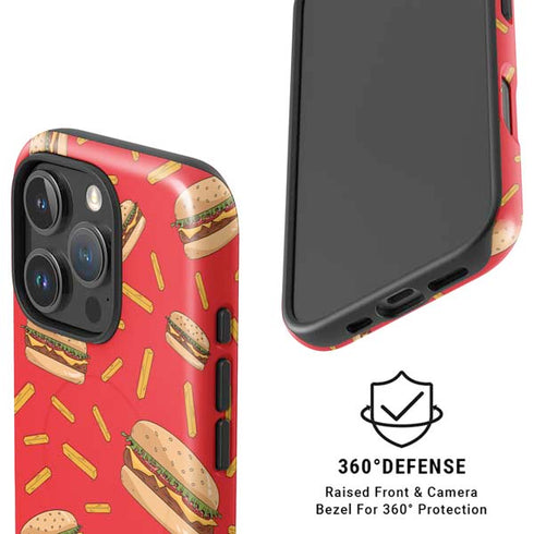 Burgers and Fries iPhone 16 Pro Max Magsafe Impact Case