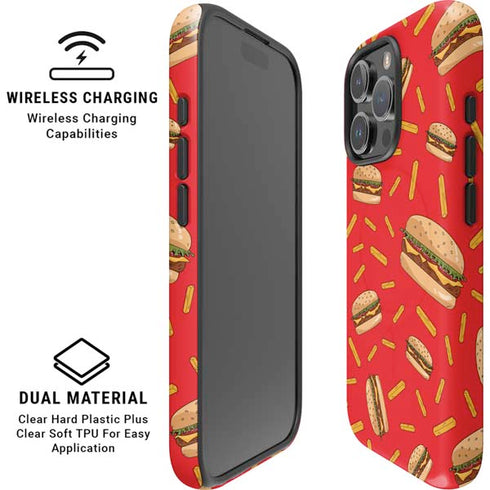 Burgers and Fries iPhone 16 Pro Max Magsafe Impact Case
