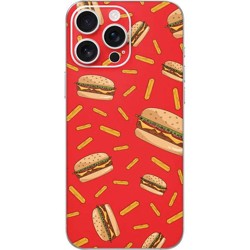 Burgers and Fries iPhone 16 Pro Max Skin