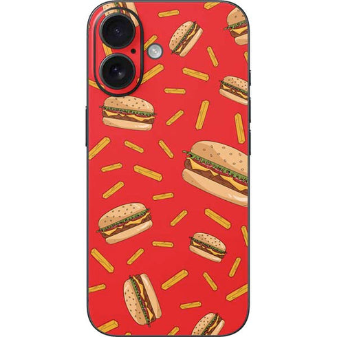 Burgers and Fries iPhone 16 Skin