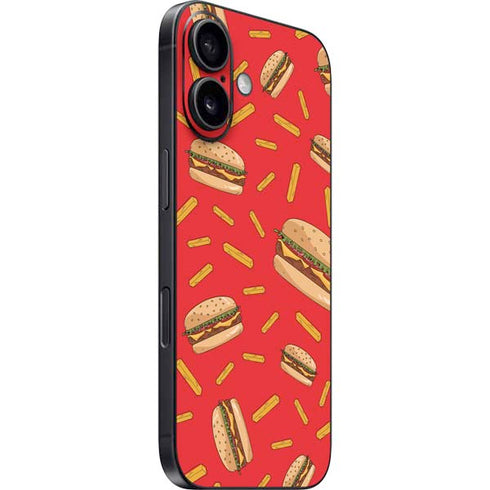 Burgers and Fries iPhone 16 Skin