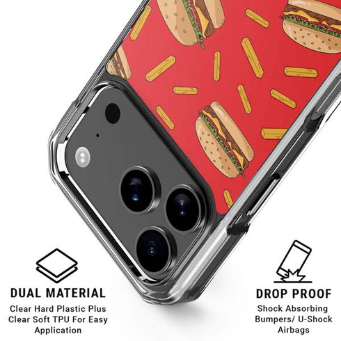 Burgers and Fries iPhone 18 Pro Clear Case
