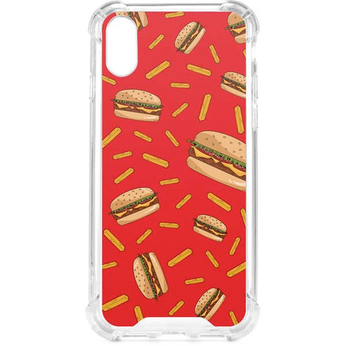 Burgers and Fries iPhone XS Clear Case