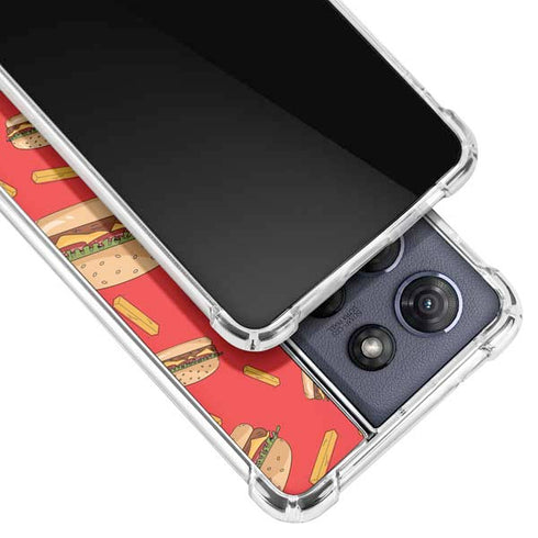 Burgers and Fries Moto G 5G (2025) Clear Case