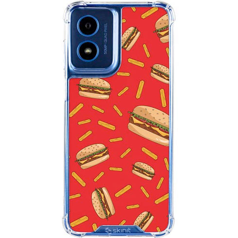 Burgers and Fries Moto G 5G (2024) Clear Case
