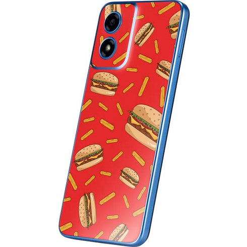 Burgers and Fries Moto G Play 4G (2024) Skin
