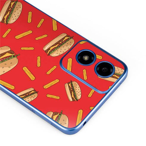 Burgers and Fries Moto G Play 4G (2024) Skin