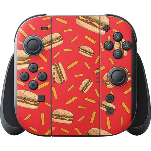 Burgers and Fries Nintendo Switch 2 (2025) with Joy-Con Skin
