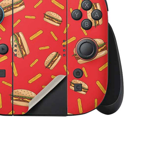 Burgers and Fries Nintendo Switch 2 (2025) Joy-Con Controller Skin