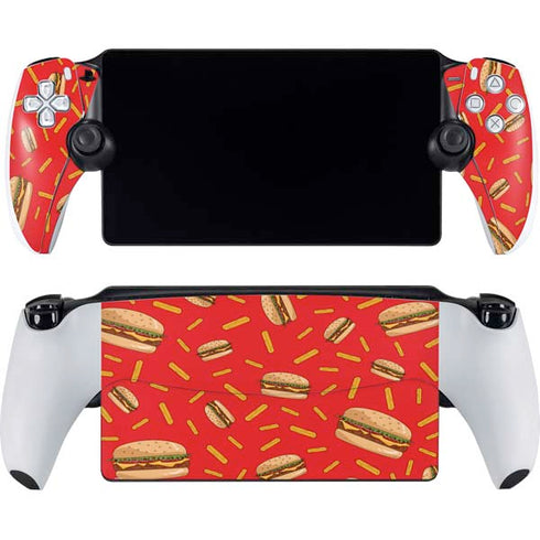 Burgers and Fries PlayStation Portal Remote Player Skin