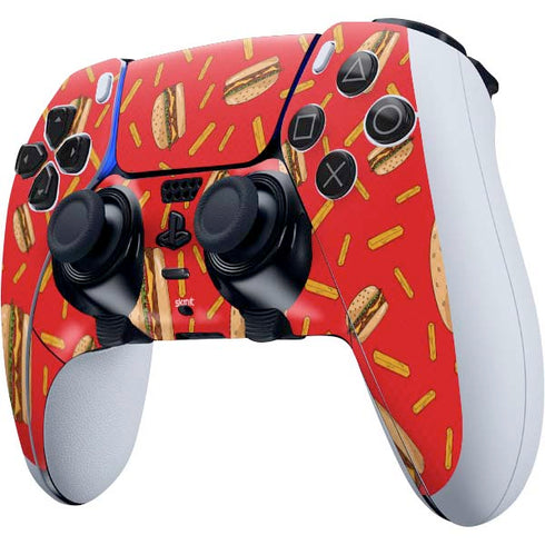 Burgers and Fries PS5 DualSense Edge Pro Controller Skin