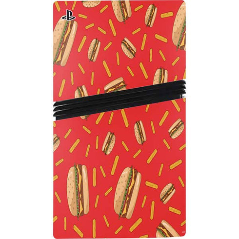 Burgers and Fries PS5 Pro Console Skin