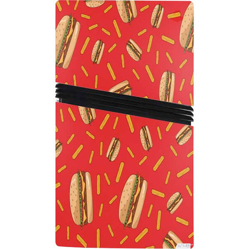 Burgers and Fries PS5 Pro Console Skin
