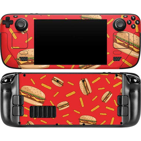 Burgers and Fries Steam Deck Handheld Gaming Computer Skin