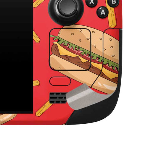 Burgers and Fries Steam Deck Handheld Gaming Computer Skin