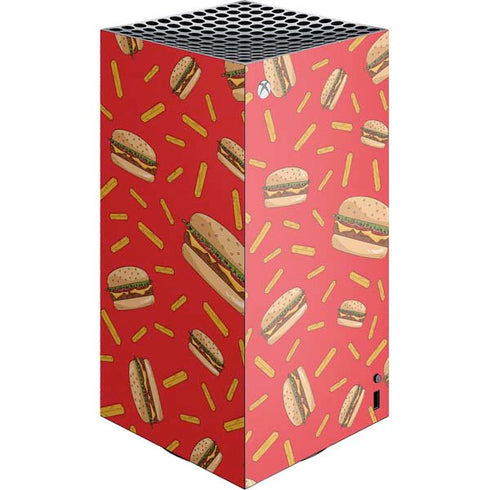 Burgers and Fries XBox Series X Digital Edition Console Skin