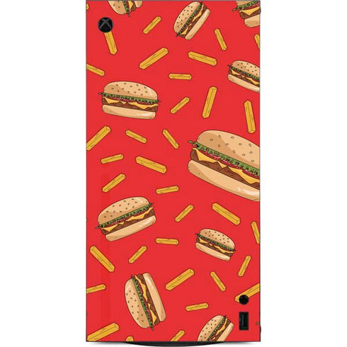 Burgers and Fries XBox Series X Digital Edition Console Skin