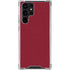 Burgundy Galaxy S23 Ultra Clear Case