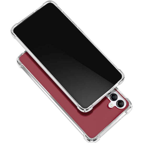 Burgundy Gabb Phone 4 Clear Case
