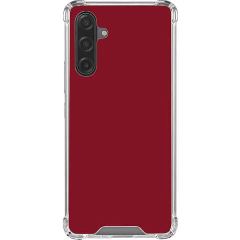Burgundy Galaxy A17 Clear Case