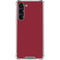 Burgundy Galaxy S24 FE Clear Case