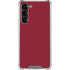 Burgundy Galaxy S24 FE Clear Case
