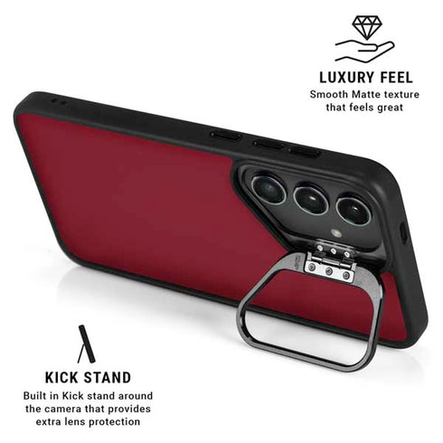 Burgundy Galaxy S25 Kickstand Case